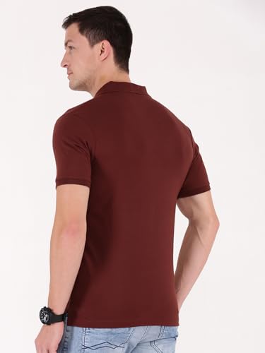 Image of Macroman M-Series Men's Solid Regular Fit T-Shirt
