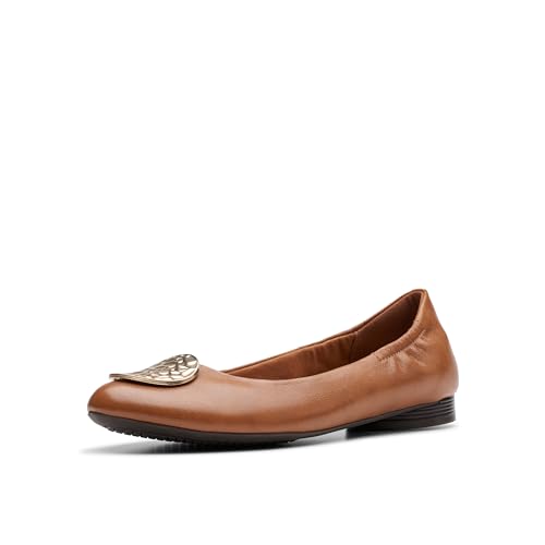 Clarks Collection Women's Loreleigh Ave, Tan Leather, 7 Wide US - image 1