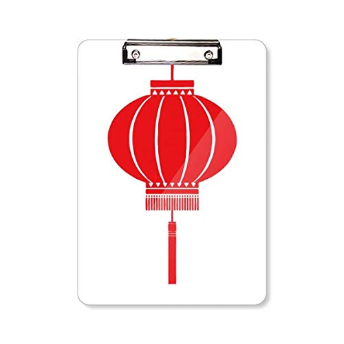 Porte-bloc A4 lanterne chinoise rouge pour bureau et organisation