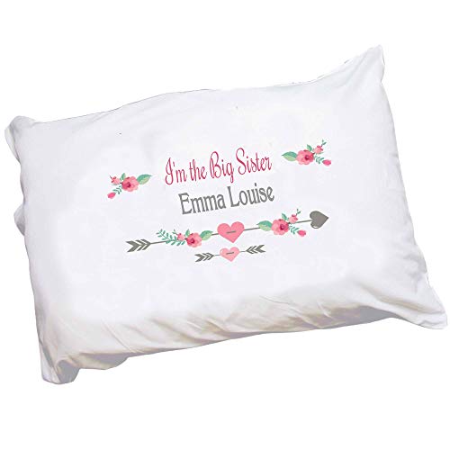 My Bambino Personalized Big Sister Sleeps Here Pillowcase