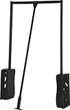 Pull Down Closet Rod, Heavy duty 33 lbs Load Capacity (Black) (Black)