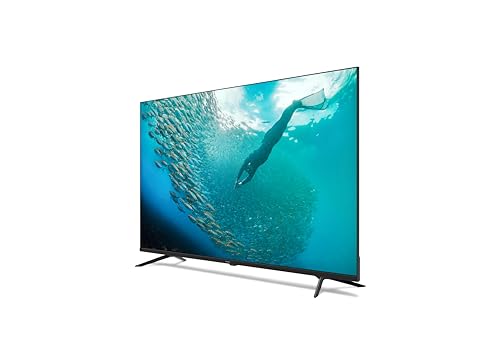 فيليبس تلفزيون جوجل الذكي 55 بوصة 4K UHD مع تحكم صوتي بدون استخدام اليدين دولبي فيجن اتموس HDR10 مع مساعد جوجل مدمج (موديل 2024) 55PUT7129/56 اسود