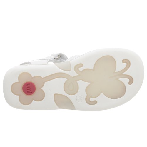umi Toddler/Little Kid Cornflower Sandal,White,30 EU (US Little Kid 12-12.5 M)4