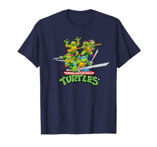 TMNT Retro Videogioco Leo & Co Maglietta