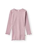 Dilling Baby Langarmshirt aus Wolle/Seide mit Pointelle Details - Kirschblüte 80