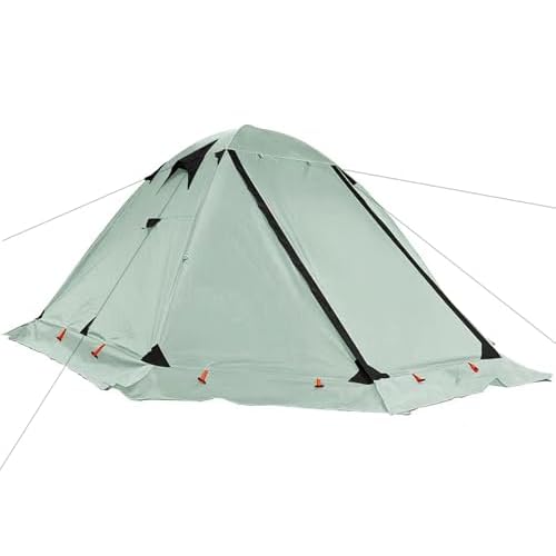 Camping Tent 2-3 Person Dome Tent Easy Set Up Family Tent Waterproof Windproof Tent Double Layer Portable for Outdoor Picnic Hiking Glamping
