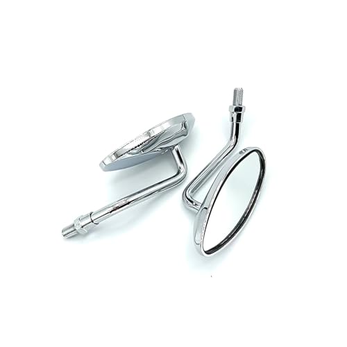 Espejos retrovisores universales de cristal convexo y rosca de 10mm para moto y electromóvil 4