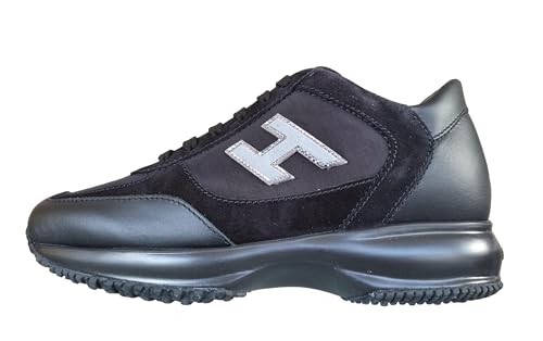 Hogan scarpe sneaker donna interactive HXW00N0258XTESZ072 nero-argento