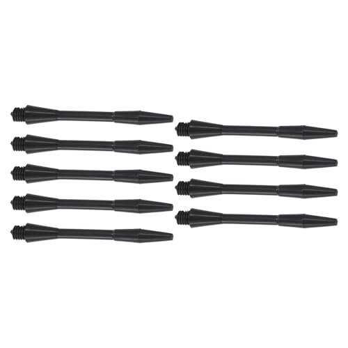 M METERXITY 9 Pack Darts Shafts - Plastic Darts Stems Medium 2BA Thread, Apply to Darts Games/Darts Sports/Entertainmence/Party (45mm, Black)