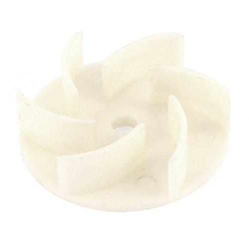 Preisvergleich Produktbild DealMux 10mm Innendurchmesser 6-Flügelrad Motor Fan Vane Maschinenteil Beige