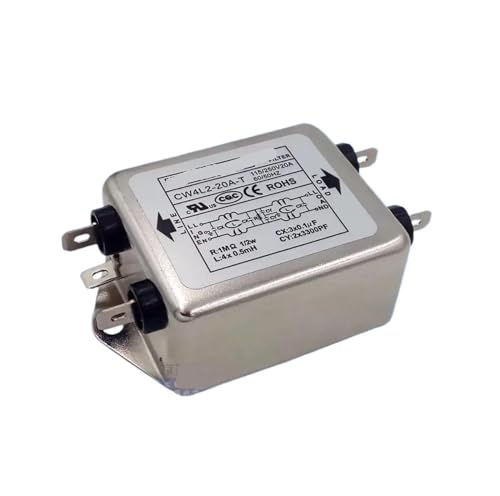 Filtro monofásico CW4L2-20A-T de doble etapa ideal para maquinaria de taller