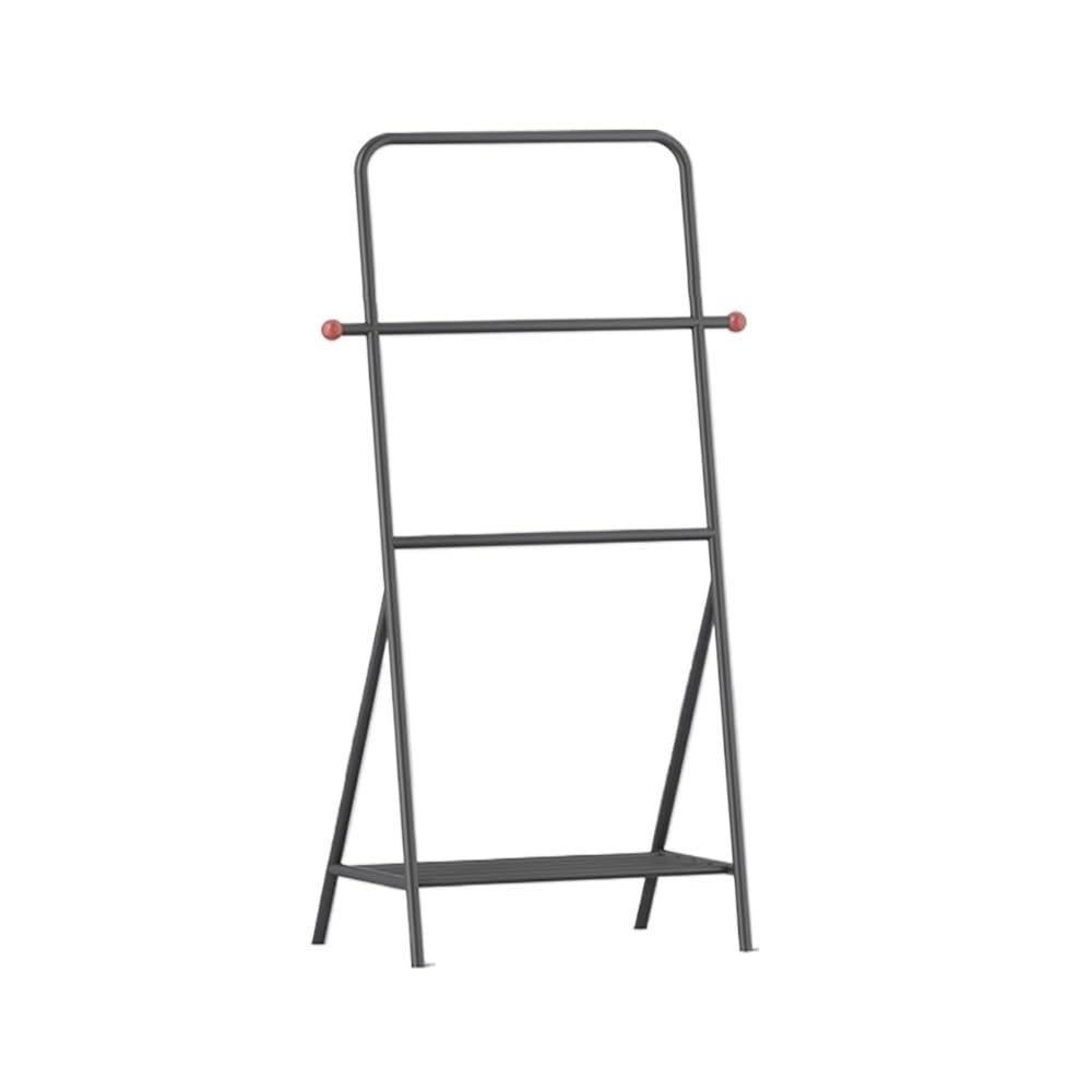 towel rail Household Multi-layer Bathroom Towel Rack Punch-free Storage Floor-standing Toilet(Black)