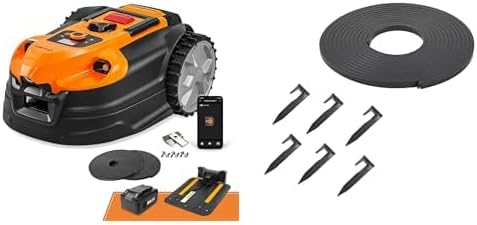 LawnMaster OcuMow™ VBRM701YAMIDR Perimeter Wire Free Robot Lawn Mower Cuts 1/6 Acre Optical Navigation,Obstacle Avoidance Auto-Charging Station, No Go Function, WiFi & Bluetooth Connection APP Control