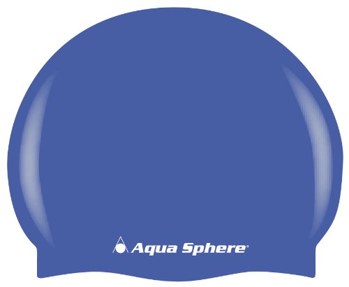Aqua Sphere Silicone Swim Cap, Blue