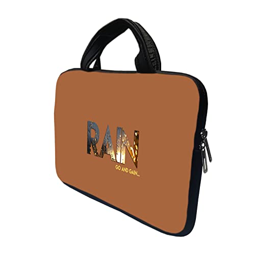 Image of TheSkinMantra Chain Laptop Sleeve Bag Compatible with Laptop /Macbooks /Chrombook /Notebook /Zbook (13.3 Inch [Handle], Go & gain)