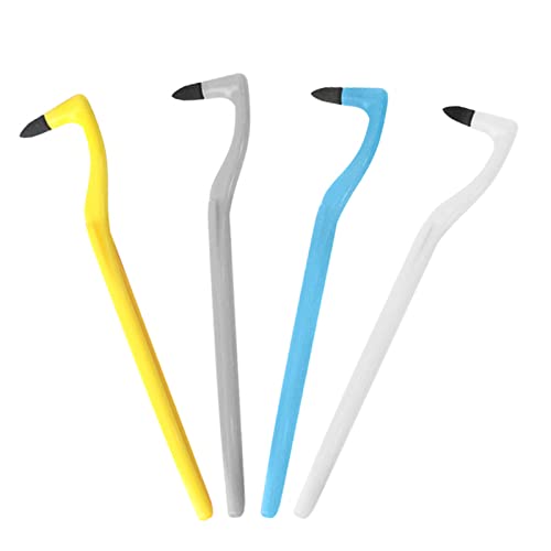 Rnitle Paquete de 4 Eliminación de Sarro Dientes,Eliminación de Sarro Quitamanchas de Dientes Profesional para té, Café,Tabaco,Antideslizante (Blanco+Azul+Gris+Amarillo) Cover