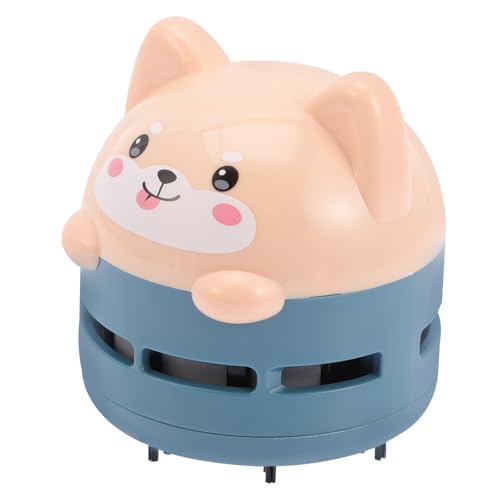 OFFIGAM Mini Aspiradora de Mano Portátil Forma de Gato, Limpiador de Escritorio Abs para Polvo en Lugares Difíciles, Diseño Adorable y Recargable USB