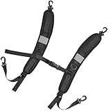 zhenchy Adjustable Backpack Straps, Backpack Replacement Shoulder Padded Strap with Plastic Clips for Backpack Dry Bag Camping Sprayer Multi-Purpose Use