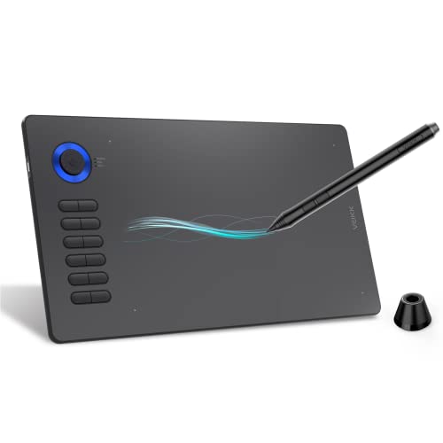VEIKK A15 Pro Graphics Drawing Pen Tablet : Large Active Area Graphics Digital Tablets with Passive Pen ,Drawing pad with 12 Shortcut Keys for Designer