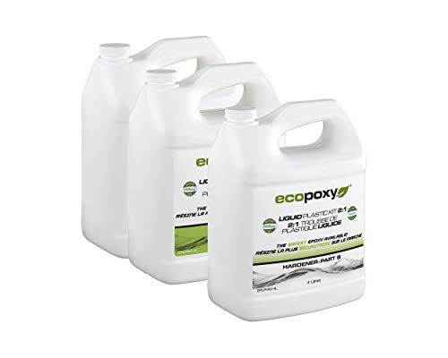 EcoPoxy Liquid Plastic 12 Liter - 2:1 Ratio Mix NEW