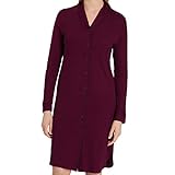 Hanro - Natural Comfort - Nachthemd Langarm 100 cm (M Plum)