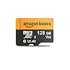 Amazon Basics Tarjeta microSDXC de 128GB con adaptador, velocidad de lectura de hasta 200MB/s, 1 paquete
