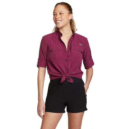 Chemise femme Eddie Bauer idéale pour vos randonnées et sorties nature le week-end.