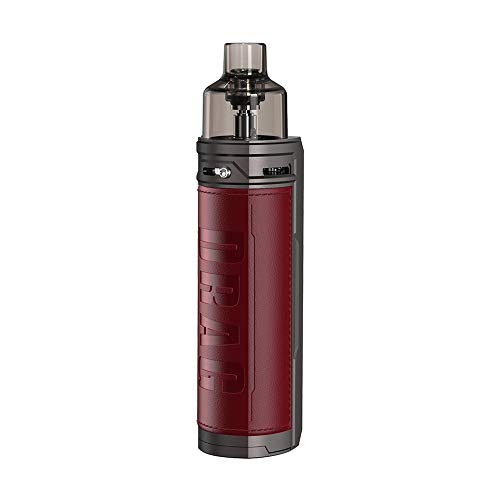 Cigarettes électroniques Kit VOOPOO DRAG X 18650 Mod Pod Kit avec une grande capacité de jus de 4,5 ml sans nicotine (Marsala)