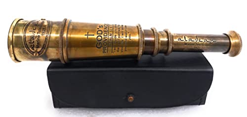 Vintage Spyglass Telescope Engraved Psalm 32:8 - Find Best Pathway - Inspirational Gifts Meaningful Gift Gadget Functional 16" Brass Spyglass with Brilliant Magnification in Gift Box - Image 2