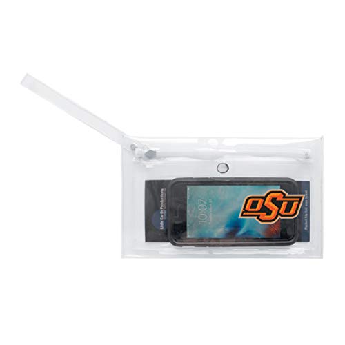 Image of Littlearth - LIWXY NCAA Oklahoma State Cowboys Unisex Ncaancaa Ticket Wristlet, Clear, 9 inch by 5.25 inch