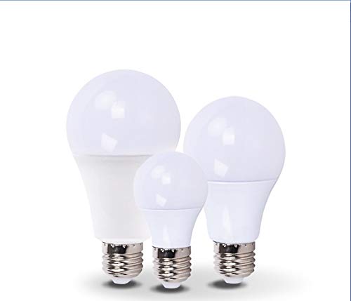 SIYTREWQS, 10�p�b�N�ALED�����v�d���ADC12V E27 3W/5W/7W/9W/12W/15W/24W/36W�\�[���[LED�d��(Cold White,12W E27)
