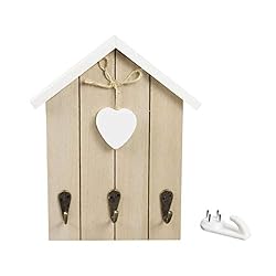 Nwvuop Wall Mounted Wooden Key Holder