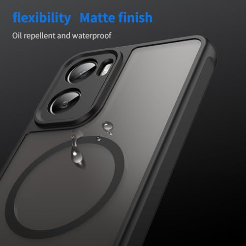 Image of Compatible with Motorola Moto G06 Power Case Cover,Compatible with MagSafe,Anti-Fall,Compatible with Motorola Moto G06 XT2535-1 XT2535-2 XT2535-14 Cell Protective Phone Case Black