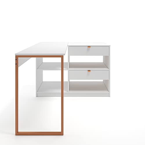 Mesa L Alberto Magno Branca com Cobre