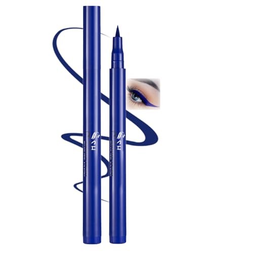 Image of Teal Blue Liquid Eyeliner Pen – Waterproof Smudge-Proof Long-Lasting Matte Finish with Precise Fine Tip, Highly Pigmented Gel Formula for Eye Makeup & Temporary Art, Safe for All Skin