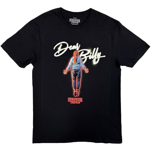 T-shirt Stranger Things Dear Billy en coton doux lavable en machine