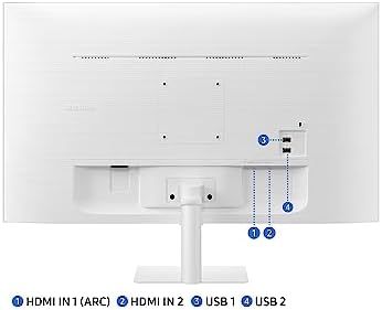 Samsung LS27CM501EUXXU 27" Full HD Smart Monitor with speakers Smart Hub for TV streaming and catch up apps, White