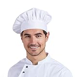 [Nanxson] コック帽 シェフハット コック帽子 料理人帽子 料理人帽 グム付け 綿 おしゃれ カフェ 料理用 ホテル レストラン 職人 男女兼用 CF9015