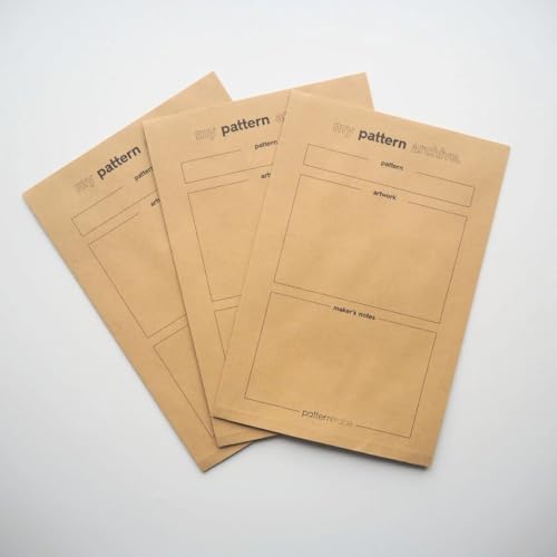 Patterntrace Pattern Storage Envelopes – 10-Pack. Sewing Pattern Organisers, Eco-Friendly & UK Made (36.5 × 23 cm)