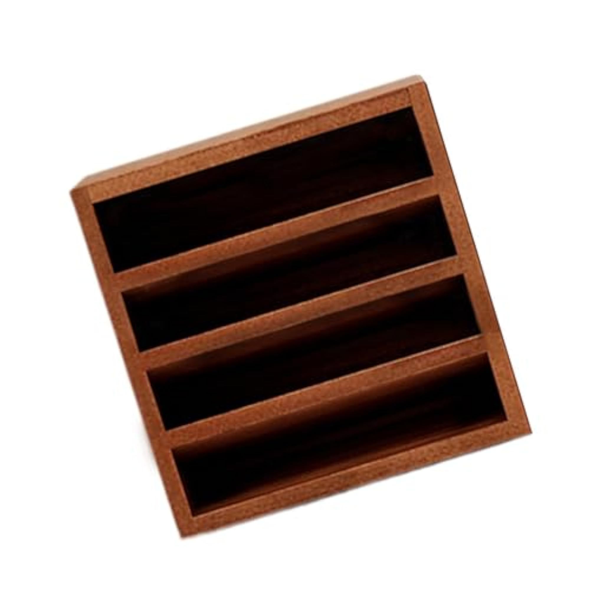 Wood Lipstick Holder, Makeup Display Rack for Brushes