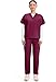 Cherokee Originals Unisex V-Neck Scrubs Shirt, Wine, X-Large