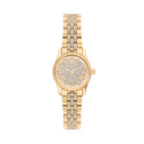 Image of Michael Kors Lexington Women's 26MM Gold-Tone Stainless Steel Watch, MK7575