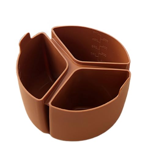 Separador de olla de cocción lenta, insertos de silicona, separador de ollas de silicona, insertos de olla de guiso dividido, resistente al calor, 3 compartimentos, accesorios de cocina para separar