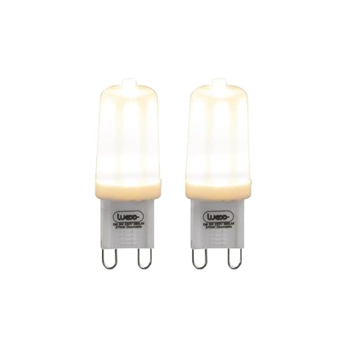 LUEDD Set 2 bombillas LED regulables G9 3W 280lm 2700K Cover