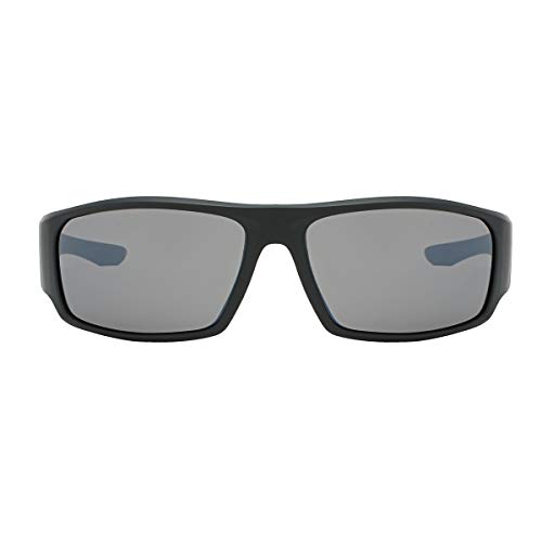 Piranha Orson Men's Sports Sunglasses with Black Frame and Smoke Gray Lens2