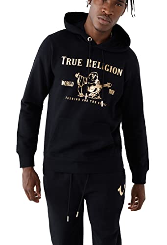 True Religion Men's Metallic Buddha Fleece Hoodie2
