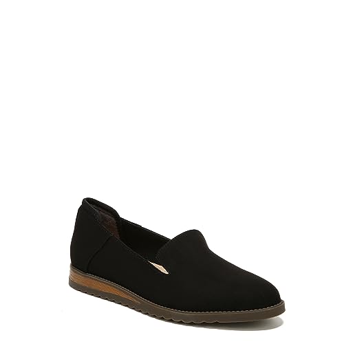 Dr. Scholl's Womens Jetset Loafer Black Fabric 8 M