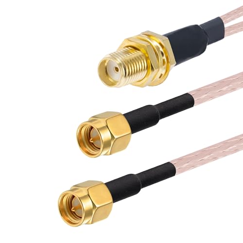 Cable divisor SMA femenino a macho doble 15 cm miniatura 2