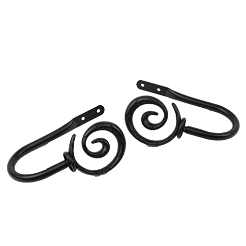 Rod Desyne Furl Holdback Pair, Black