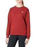 hummel Damen Hmloffgrid Cotton Wo Sweatshirt, Rhubarb/Nasturtium, S EU